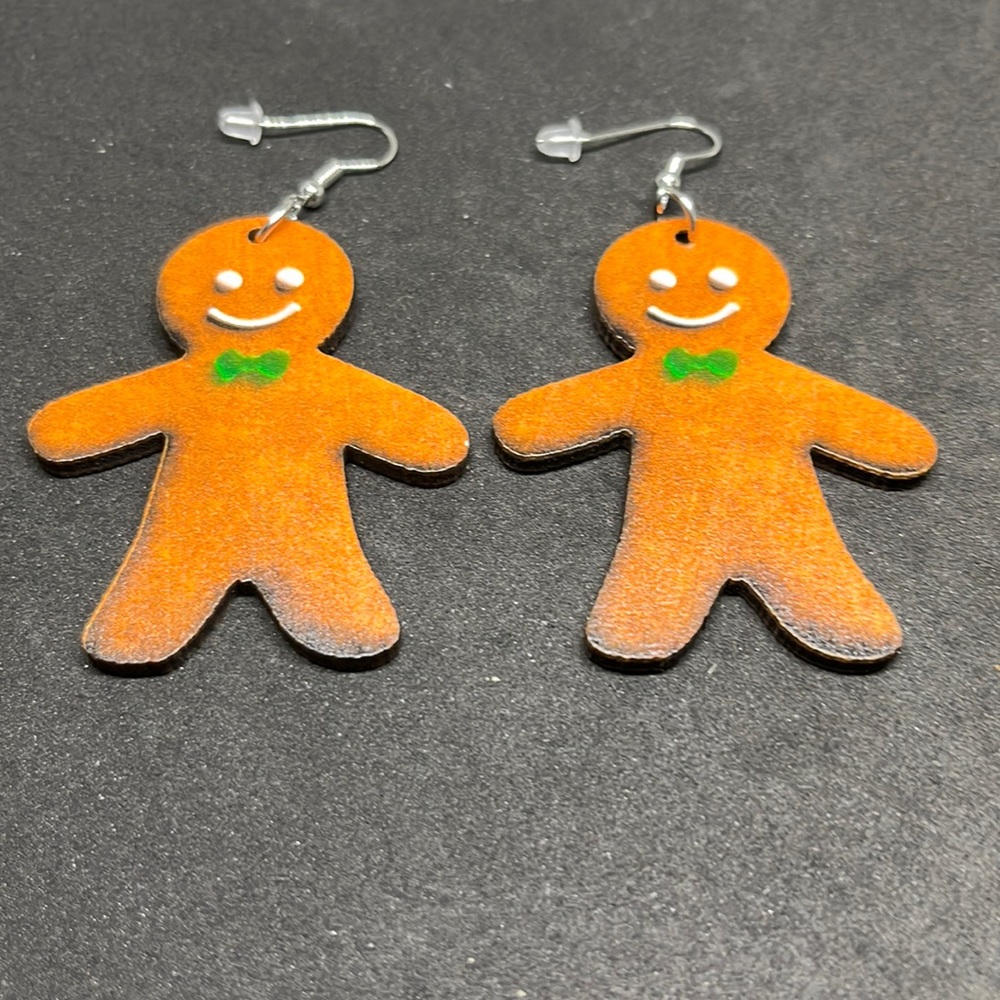 Earrings Christmas gingerbreadโ man